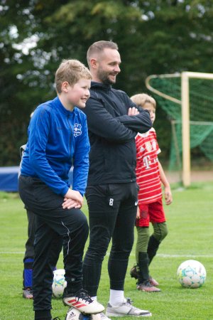 Marius Kleinsorge begeistert beim E-Jugend-Training