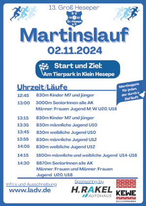 13. Groß Heseper Martinslauf