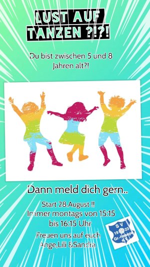 Neues Tanzangebot für 5 bis 8 Jährige
