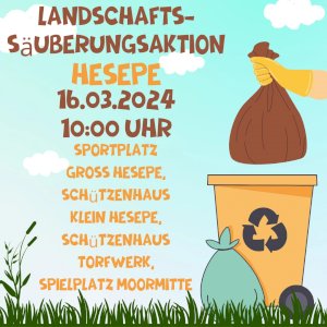 SV Groß Hesepe beteiligt sich an Landschafts-Säuberungsaktion