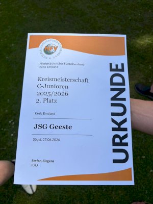 Starke Leistung bei der Kreismeisterschaft – C-Jugend  wird Vizemeister