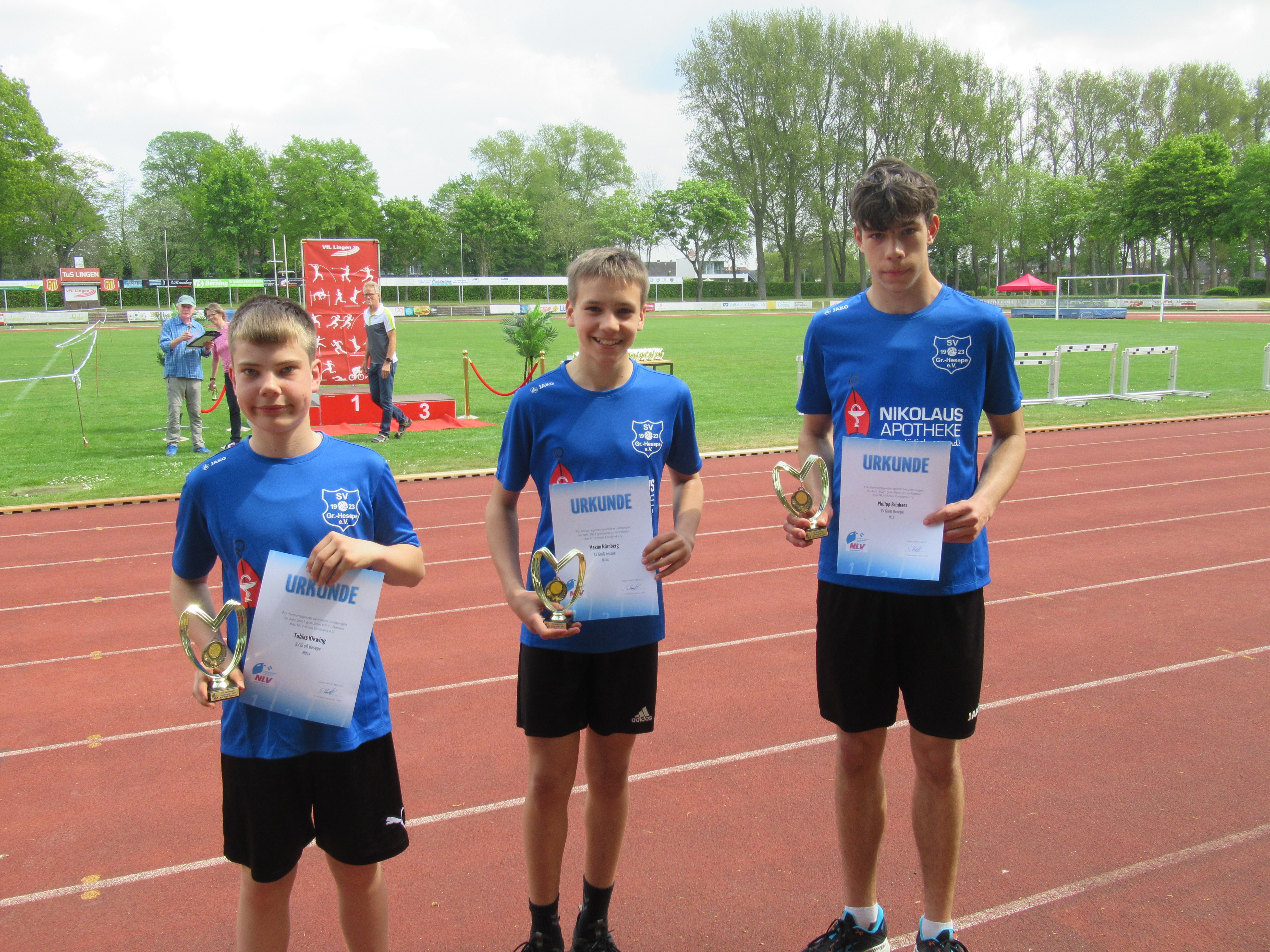 Vier Ems-Vechte Titel für unsere Leichtathleten