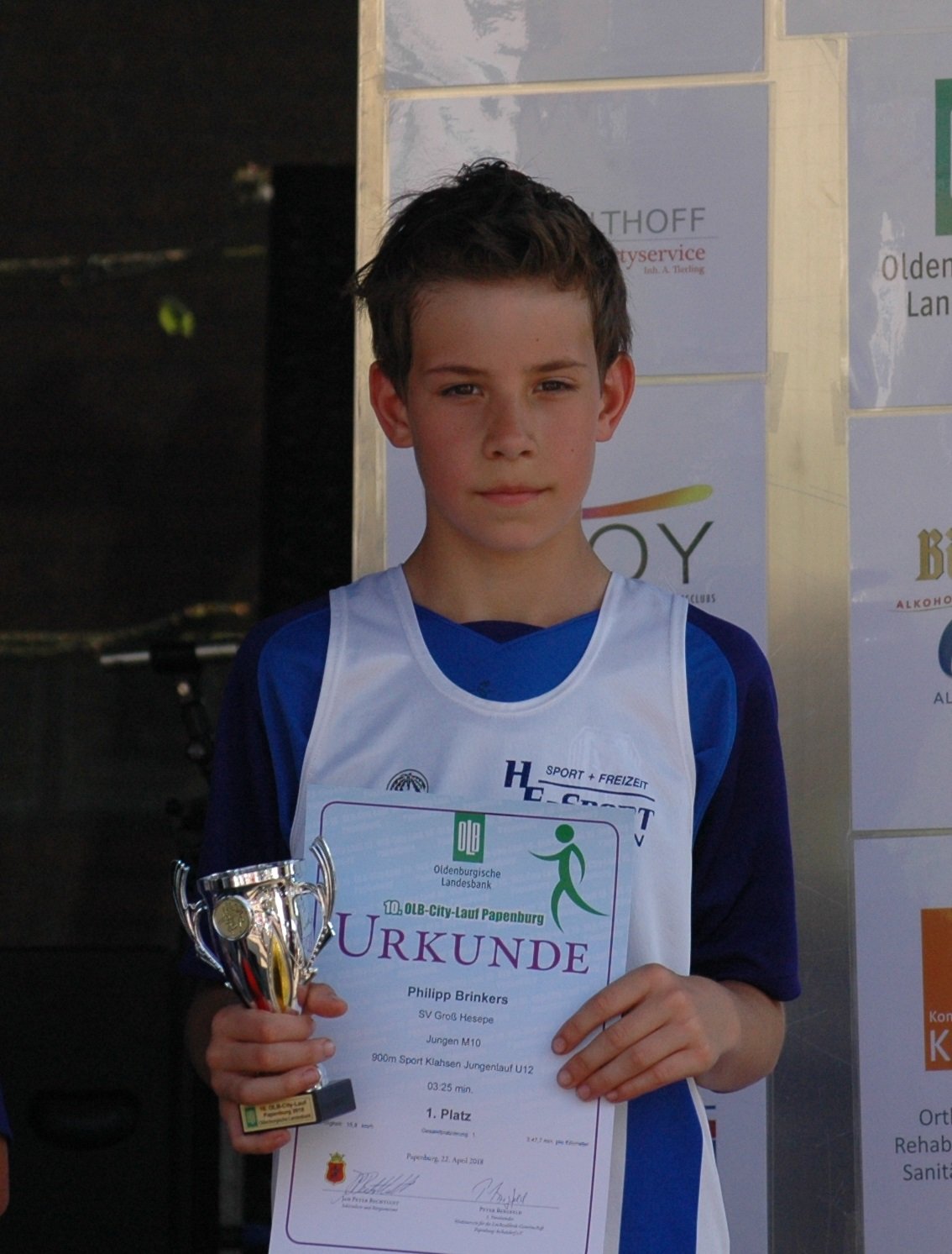 Teilnahme am 10.OLB-Citylauf in Papenburg